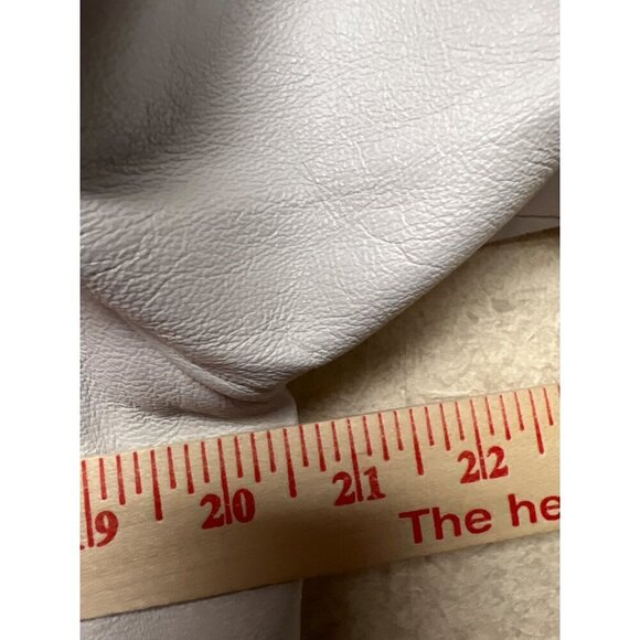 Peter Nygard White Leather Short Full Zip Jacket Women's Size 10 - Picture 5 of 8